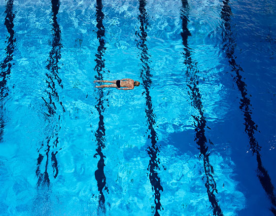Um nadador, de Joel Meyerowitz